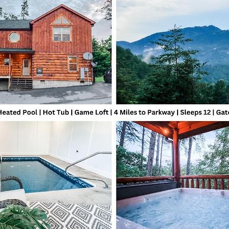 Indoor Heated Pool Hot Tub Cabin Sevierville Kültér fotó